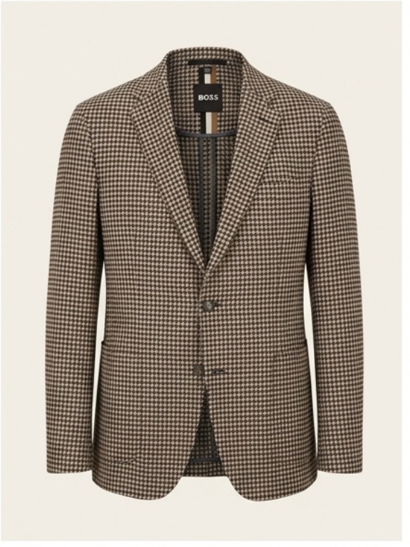 Boss Brown Houndstooth Sport Coat